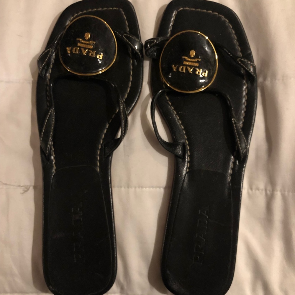 Black Prada Sandals